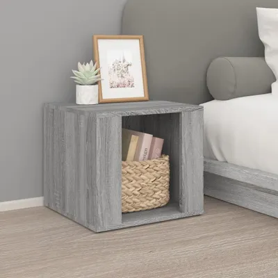 Produktbild von vidaXL Nachttisch Grau Sonoma 41x40x36 cm Holzwerkstoff