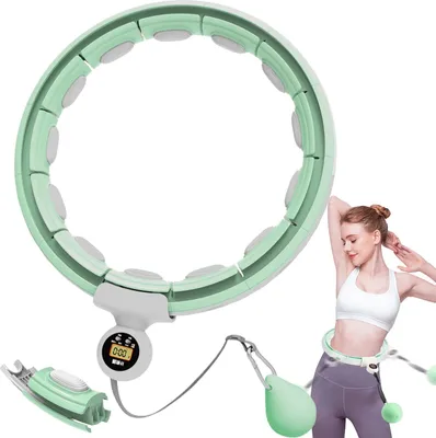 Produktbild von Hula-Hoop-Reifen Intelligenter Hula-Hoop-Reifen,mit 16 Segments,Automatische Zählung (set), 69-110cm,Wird nicht fallen,Einstellbar und tragbar