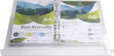 Produktbild von Exacompta Tisch-Lesepult A3 mit Ringmechanik - Kristall - 81458D