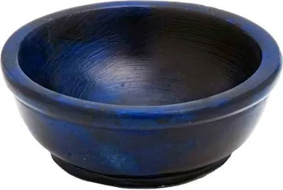 Produktbild von Räucherschale Blau Rauchgefäß 6,5cm Durchmesser Deko Schale aus Speckstein 7512