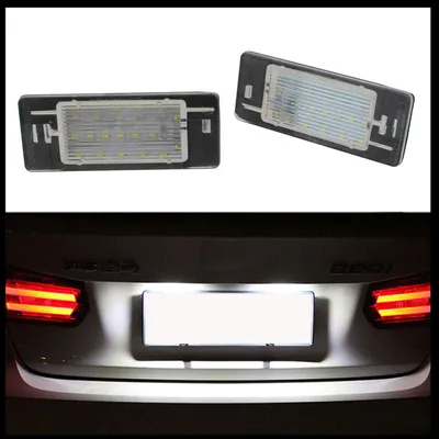 Für Opel Vectra C Caravan Kombi 2002-2008 2x LED PREMIUM Kennzeichenbeleuchtung in der Farbe von GOLDCAR
