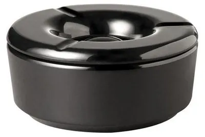 Produktbild von APS 83489 Windaschenbecher CASUAL, Ø 11,5 cm, Höhe 5 cm, Melamin, schwarz