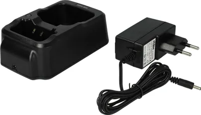 Produktbild von vhbw Dual-Ladegerät kompatibel mit EADS THR9i, THR9, THR9 C-30 Funkgerät-Akkus - Ladestation + Netzteil, 4,2 V, 0.5 - 0.8 A