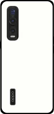 A white smartphone case with a camera module and an Oppo logo.