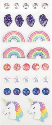 Produktbild von 30 3D-Aufkleber - Regenbogen
