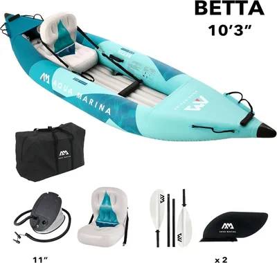 Image de Aqua Marina BETTA 312cm Kayak Set 1 personne gonflable Canoë Kayak de tourisme Kayak