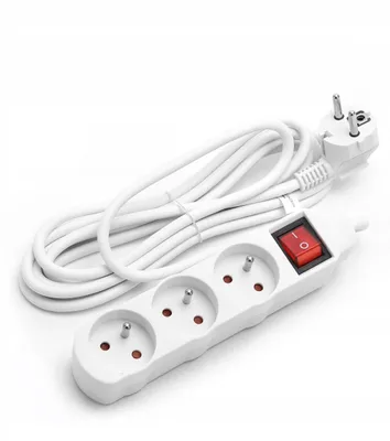 Imagen del producto de Aigostar, regleta de enchufes con 3 tomas, 1,5 metros de longitud, con interruptor