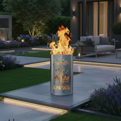 Produktbild von Feuertonne, Feuerkorb – Familie - Die Familie ist der Anker in unserem Heimathafen – Schaffen Sie die perfekte Stimmung für entspannte Abende