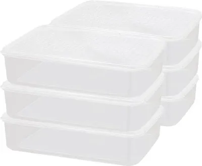 Image de Boîtes alimentaires 11 L, lot de 6, adaptées à la congélation