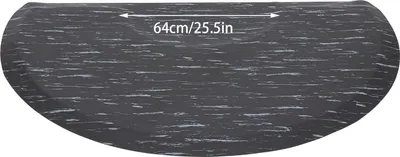 Obrázek produktu pro Podlahová rohož do salonu, odolnýPolyuretanmateriál, protiskluzový design, černá barva