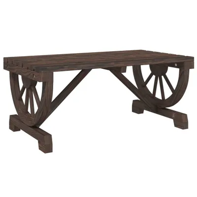 Immagine prodotto di Tavolino da Giardino 90x50x40 cm in Legno Massello di Abete