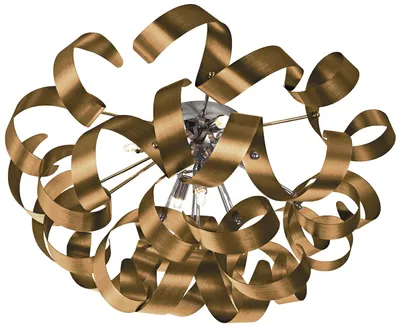 Produktbild von Deckenleuchte RIBBON 5xG9/33W, gold, L: 60 B: 30 H: 60 cm, Fassung G9