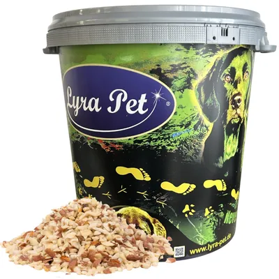 Produktbild von 10 kg Lyra Pet® Erdnusskerne gehackt mit Haut Neue Ernte in 30 L Tonne