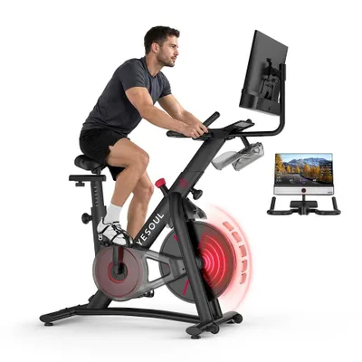 Produktbild von YESOUL G1M Plus- Leises Magnetischer Heimtrainer, 21.5Zoll FHD-Display, 0-100% Verstellbarer Widerstand, 360°Sound, Bildschirmspiegelung &App-Training