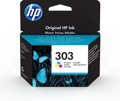 Image de HP Cartouche d’encre 303 trois couleurs authentique