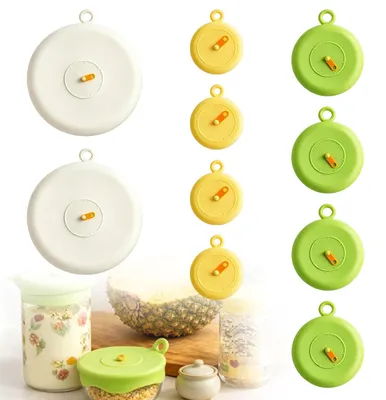 Silikondeckel-Set 10-tlg., dehnbar, 3 Größen, BPA-frei