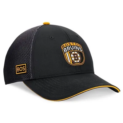 Produktbild von NHL-Kappe Boston Bruins, Fanatics Authentic Pro Draft 2024, Trucker-Modell, Schwarz
