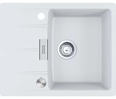 Immagine prodotto di Franke Maris Centro lavello da incasso Fragranit lavello CNG 611-62 Glacier manopola in acciaio inox da 45 cm 114.0681.429