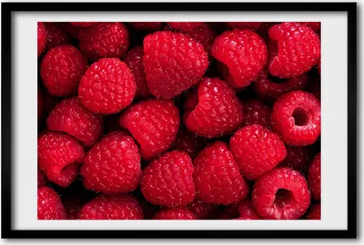 Produktbild von Bild 60x40 MDF-Rahmen, Wandkunst Himbeeren