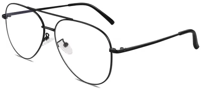 Image de Lunettes de soleil de style aviateur, verres transparents, protection UV400