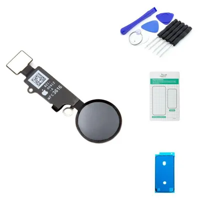 Produktbild von iPhone 7 Home Button schwarz - Set