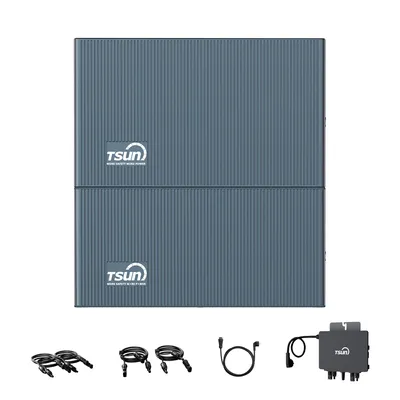 Produktbild von TSUN SolarCan DCU2000Lite Balkonkraftwerk Speicher, mit DB2000Lite Erweiterungsakku und 800W Mikrowechselrichter, 314-Ah-Industriezellen, 0% VAT