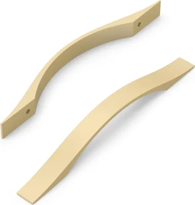 Produktbild von Messing Schrankgriffe - 10 Stück - Lochabstand 128 mm