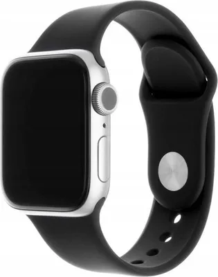 Image de Bracelet sport en caoutchouc pour Apple Watch 3, 4, 5, 6, 7, 8, 9, SE (38/40 mm), noir