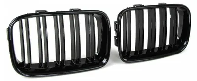 Produktbild von Doppelte Nierengitter für BMW E36 (vor dem Facelift), schwarz, hochglänzend lackiert