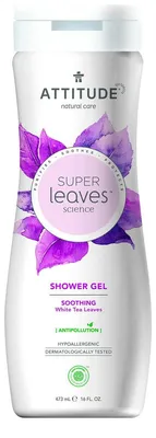 Produktbild von Attitude Super Leaves Soothing Shower Gel – White Tea – 473 ml