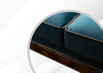 Produktbild von Chesterfield 3 Sitzer Türkis Dreisitzer Design Couchen Polster Sofa Sofas Textil