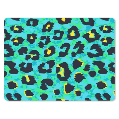 Produktbild von MuchoWow® Mauspad Mousepad Panther Druck - Neon - Tiere - Design 23x19 cm - Mousepads - Maus Mat - Pad - Mausunterlage - Schreibtischunterlage - Mauspad
