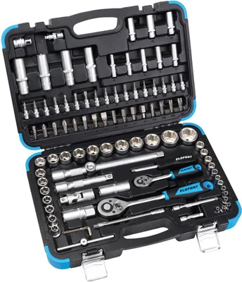 Produktbild von Elora Steckschlüssel-Satz 1/4"+1/2", sechskant, 94-teilig, ELOFORT 16-94