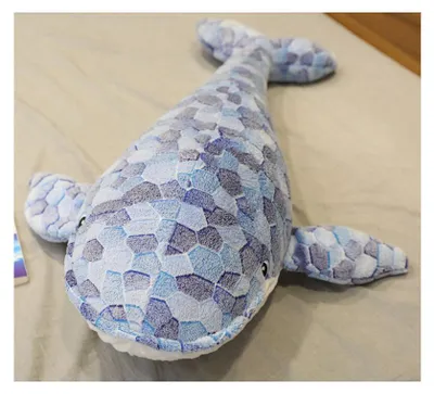 Zdjęcie produktu dla Pluszowa maskotka wieloryba Leantoys, szara, 90 cm