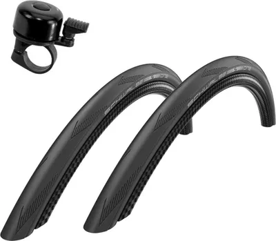 Produktbild von 2 x Faltreifen Schwalbe ONE Performance R-Guard Rennradreifen 23-622 (28 x 1.00") inkl. Fahrradklingel