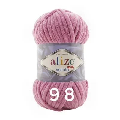 Produktbild von Alize Velluto, 100g/68m 98 rose