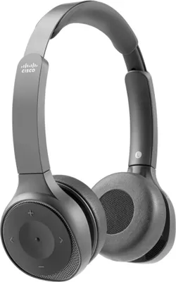 A pair of gray wireless on-ear headphones.