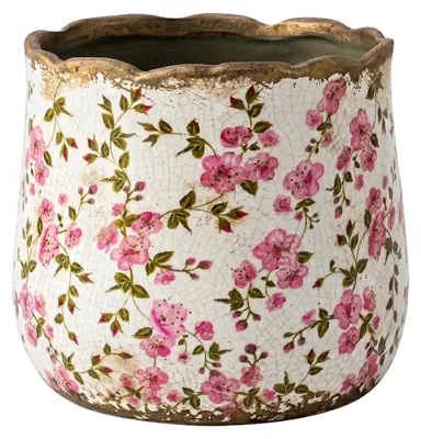 Produktbild von Clayre & Eef Blumentopf Beige Keramik Blumen