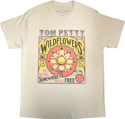 Produktbild von Tom Petty & The Heartbreakers - "Wildflowers" T-Shirt für Herren/Damen Uni RO13404 (M) (Sand)