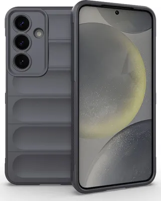 Produktbild von Mobigear Bumpy  Samsung Galaxy S25 Hülle Flexibles TPU Backcover - Grau