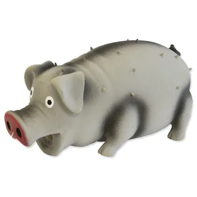 Zdjęcie produktu dla Zabawka DOG FANTASY Lateksowa świnka warcząca mix kolorów 15 cm 1 szt