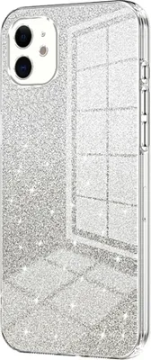 Immagine prodotto di Per iPhone 11 Custodia per telefono in polvere glitterata a gradi (trasparente)