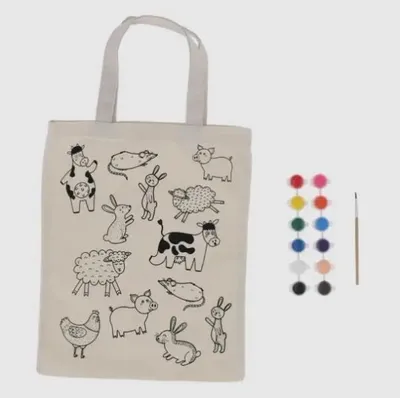 Image de Sac à colorier "animaux de la ferme"
