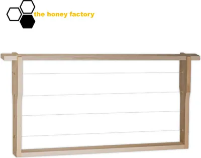 Produktbild von 30x Rähmchen Zander Ganzzarge 220 mm Hoffmannseiten 4-fach gedrahtet Lindenholz Montiert