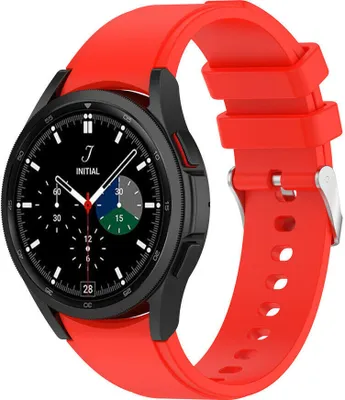 Produktbild von Strap-it Samsung Galaxy Watch 4 Classic 46mm Armband Silikon (Hellrot)