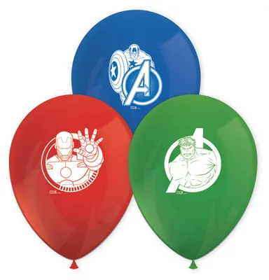 Immagine prodotto di Palloncini in lattice per feste AVENGERS - 28 cm - 8 pz