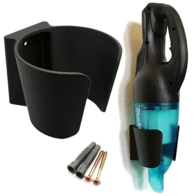 Wandhalterung für Makita DCL Akku-Staubsauger, schwarz