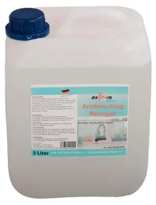 Produktbild von Axis Line Antibeschlag Reiniger für Glas, Acrylglas & Kunststoff und Visiere 5 Liter