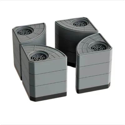 Produktbild von INF 4er-Set Fußpolster für Waschmaschine Kunststoff 11.5cm rutschfest