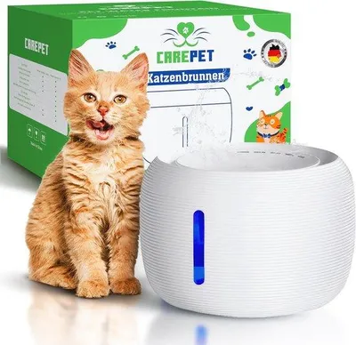 Productafbeelding van Automatische Kattenfontein met Koolstoffilter - Stille Drinkfontein voor Katten en Honden - 2.5L Waterdispenser